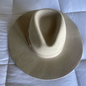 OU NUDE WIDE BRIM FEDORA